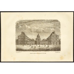 Gravure de 1882 - Façade du palais du Luxembourg - 1