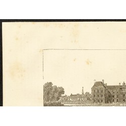 Gravure de 1882 - Palais et jardin du Luxembourg - 2
