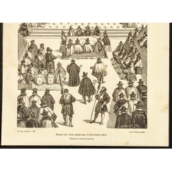 Gravure de 1882 - Séance des États Généraux - 3