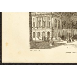 Gravure de 1882 - Palais de la cité - 4