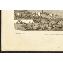 Gravure de 1882 - Pont de la Tournelle - 4
