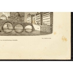 Gravure de 1882 - Pont de la Tournelle - 5