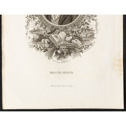 Gravure de 1862 - Portrait de Conrad Malte-Brun - 3