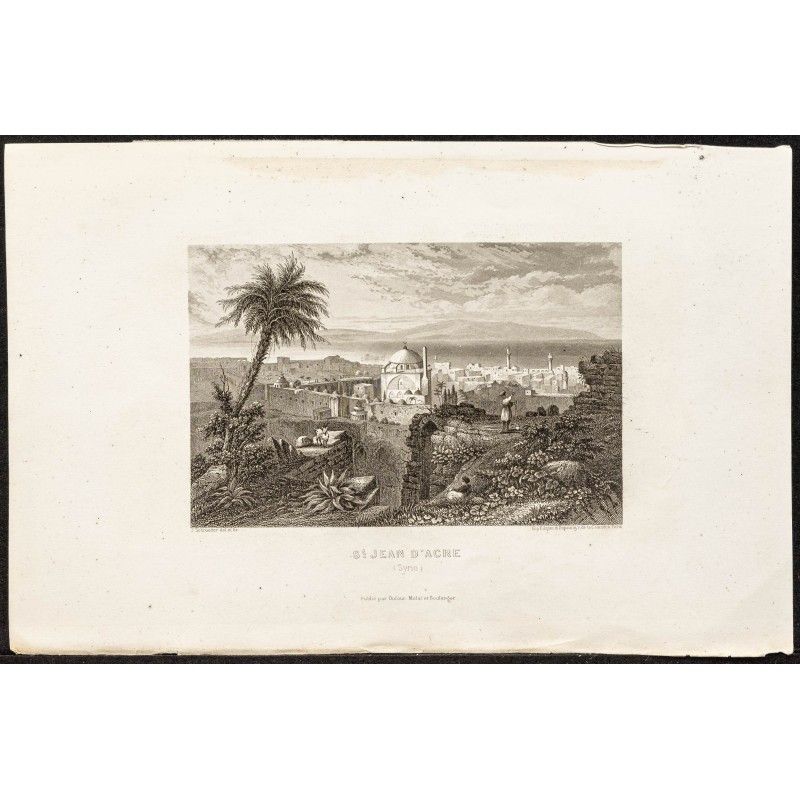 Gravure de 1862 - Saint-Jean d'Acre - 1