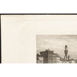 Gravure de 1862 - Ville de Florence - 2