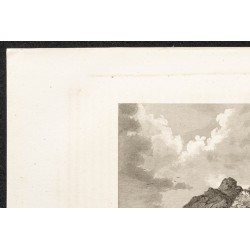 Gravure de 1862 - Le Cap et montagne de la Table - 2