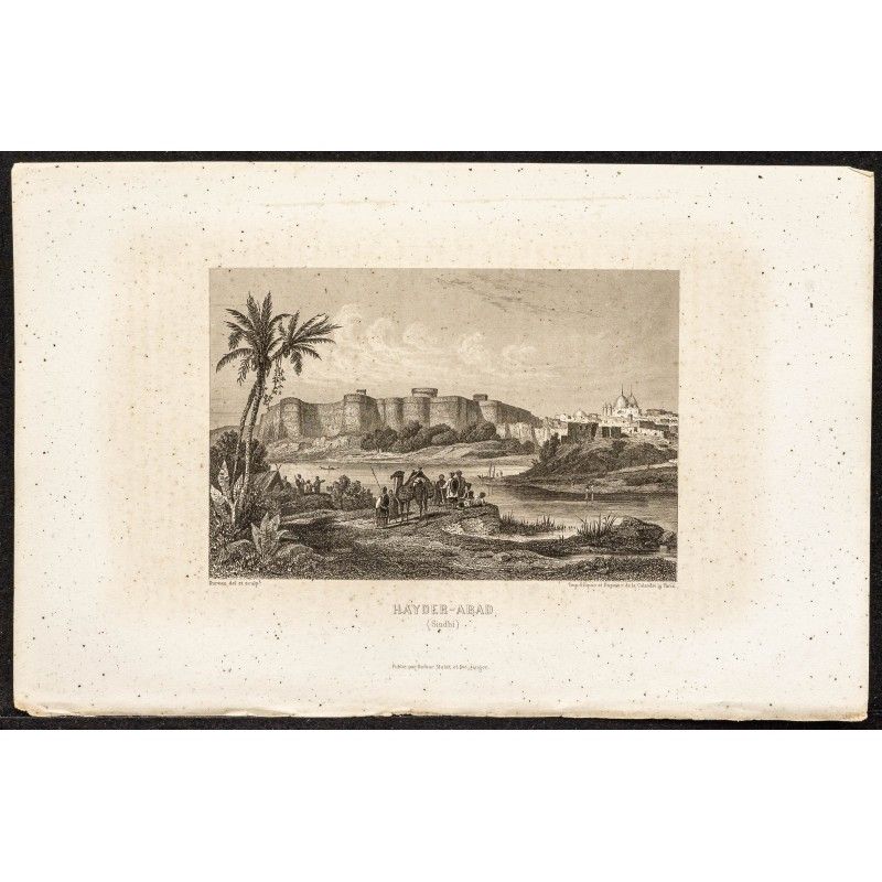 Gravure de 1862 - Ville de Hayder-Abad - 1