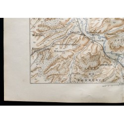 Gravure de 1880 - Carte de la position militaire de Commercy - 4