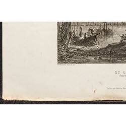Gravure de 1862 - Vue de la ville de Saint-Louis - 4