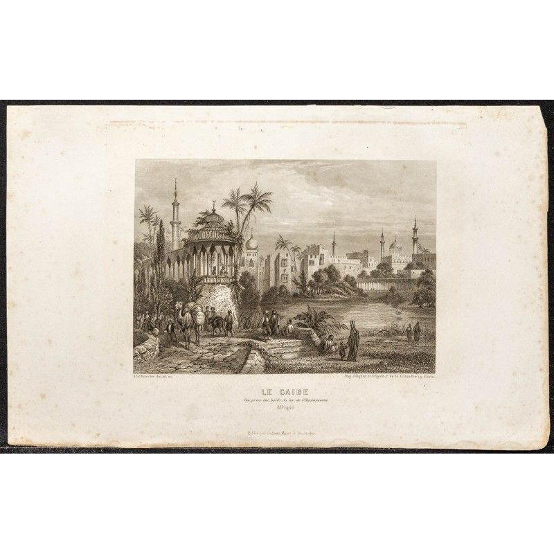 Gravure de 1862 - Le Caire - 1