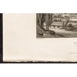 Gravure de 1862 - Ville de Vienne en Autriche - 4