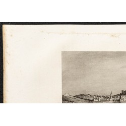Gravure de 1862 - Vue de la ville de Tunis - 2