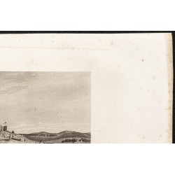 Gravure de 1862 - Vue de la ville de Tunis - 3