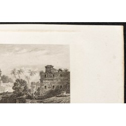 Gravure de 1862 - Varanasi ou Bénarès - 3