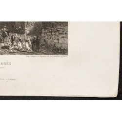 Gravure de 1862 - Varanasi ou Bénarès - 5