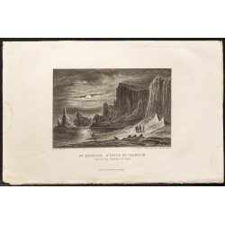 Gravure de 1862 - Expédition Franklin et île Beechey - 1