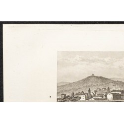 Gravure de 1862 - Turin en Italie - 2