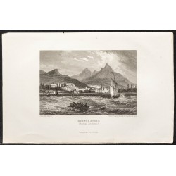 Gravure de 1862 - Buenos Aires en Argentine - 1