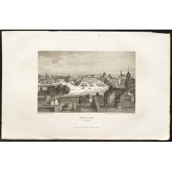 Gravure de 1862 - Ville de Berlin en Allemagne - 1