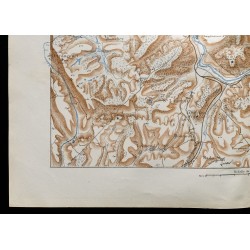 Gravure de 1880 - Carte des forts d'Épinal - 4