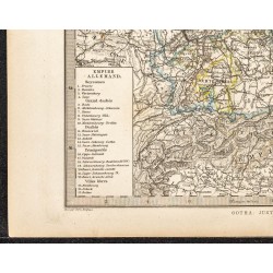 Gravure de 1873 - Allemagne, Pays-Bas, Belgique et la Suisse - 4