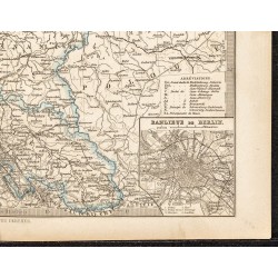 Gravure de 1873 - Carte de l'Allemagne du Nord-Ouest - 5