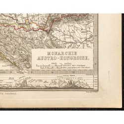Gravure de 1873 - Carte de l'Autriche-Hongrie - 5