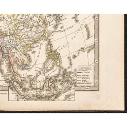 Gravure de 1873 - Carte politique de l'Asie - 5