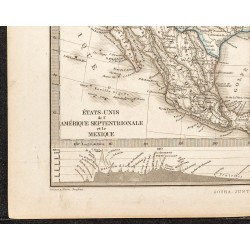 Gravure de 1873 - États-Unis d'Amérique & Mexique - 4