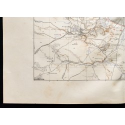 Gravure de 1880 - Carte des environs de Paris - 4