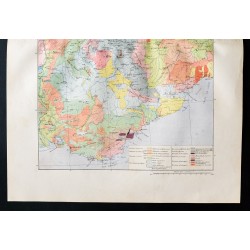 Gravure de 1880 - Géologie du Jura et des Alpes - 3