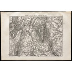 Gravure de 1880 - Carte du Fort de l'Écluse - 1