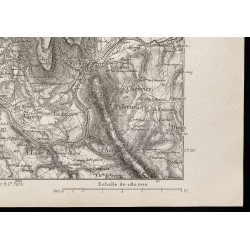Gravure de 1880 - Carte du Fort de l'Écluse - 5