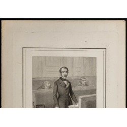 Gravure de 1850ca - Portrait de Napoléon III - 2