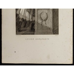 Gravure de 1850ca - Portrait de Lucien Bonaparte - 3