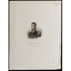 Gravure de 1850ca - Portrait de Lafayette - 1