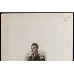 Gravure de 1850ca - Portrait de Lafayette - 2