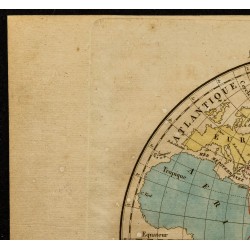 Gravure de 1826 - Ancien hémisphère - 2