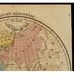 Gravure de 1826 - Ancien hémisphère - 3