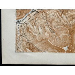 Gravure de 1880 - Carte des forts de l'Esseillon - 4