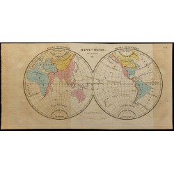 1826 - Mappemonde par Perrot