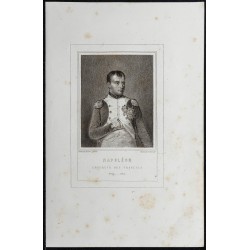 Gravure de 1850ca - Portrait de Napoléon Bonaparte - 1