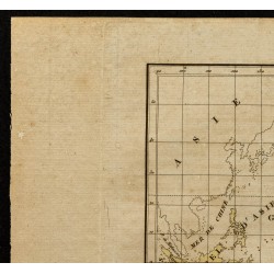 Gravure de 1826 - Carte de l'Océanie - 2