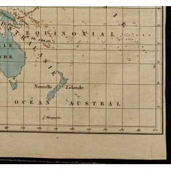 Gravure de 1826 - Carte de l'Océanie - 5