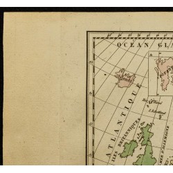 Gravure de 1826 - Carte de l'Europe - 2