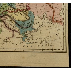Gravure de 1826 - Carte de l'Europe - 5