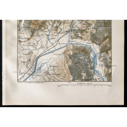 Gravure de 1880 - Carte du débouché de la Tarentaise - 3