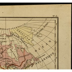 Gravure de 1826 - Carte de l'Amérique du nord - 3