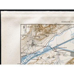 Gravure de 1880 - Carte du débouché de la Maurienne - 2