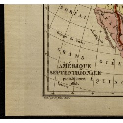 Gravure de 1826 - Carte de l'Amérique du nord - 4